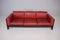 Red Leather Bastiano Sofa from Knoll & Scarpa, 2000s, Image 7