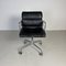 Brauner Soft Pad Group Stuhl aus Leder von Eero Saarinen für Eames Herman Miller, 1960er 2