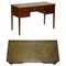 Military Campaign Desk with Green Leather from Harrods London 1