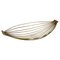 Large Minimalist Brass Fruit Bowl Shell attributed to Carl Auböck, Austria, 1950s 1