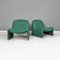 Modern Italian Green Alky Chairs attributed to Giancarlo Piretti for Anonima Castelli, 1970s 3
