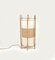 Lampada da tavolo o da terra in bambù, vimini e cotone, Italia, anni '60, Immagine 5