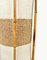 Lampada da tavolo o da terra in bambù, vimini e cotone, Italia, anni '60, Immagine 9