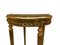 Mesa auxiliar de madera dorada con tablero de mármol, Imagen 5