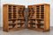 Monumental English Oak Haberdashery Cabinets, 1900s, Set of 2 8