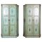 Italian Painted Mahogany Armoire Cupboards, 1940s, Set of 2 1