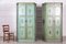 Italian Painted Mahogany Armoire Cupboards, 1940s, Set of 2 5
