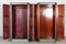Italian Painted Mahogany Armoire Cupboards, 1940s, Set of 2 2