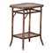 19th Century English Two Tier Tiger Bamboo Side Table, 1870s, Image 1