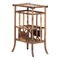 English 19th Century Bamboo Side Table Magazine Rack, 1880s 1