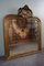 Large Antique French Fireplace Mirror with Ornament 1