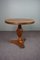 Antique Empire Side Table with Column and Decorated Edge 1