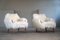 Mid-Century Danish Modern Lounge Chairs in Lambswool by Henning Kjærnulf, 1950s, Set of 2, Image 9