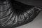 Togo 2-Seater Sofa in Black Leather by Michel Ducaroy for Ligne Roset, France, Image 15