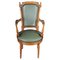20th Century English Armchair in Leather and Yew Wood 1