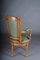 20th Century English Armchair in Leather and Yew Wood, Image 8