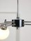 Italian Space Age Three-Arm Chandelier in Chrome and Opaline, Image 12