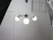 Italian Space Age Three-Arm Chandelier in Chrome and Opaline 10