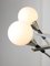 Space Age Italian Chandelier in Aluminum and Opaline Glass, Image 4