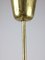 Mid-Century Italian Chandelier in Brass and Opaline Glass 14