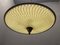 Vintage Bronze & Glass Light Pendant Light, 1950s 2