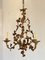 Golden Iron Chandelier, 1960s, Image 1