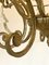 Lámpara de araña de bronce y cristal, años 40, Imagen 5