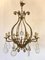 Bronze and Crystal Chandelier, 1940s, Image 1