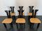 Vintage Dining Chairs with Leather Seats by Pierre Cardin for Roche Bobois, 1970s, Set of 6, Image 3