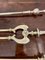 Antique Victorian Quality Brass Fire Irons, 1860s, Set of 3 7