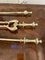 Antique Victorian Quality Brass Fire Irons, 1860s, Set of 3 3