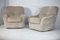 Space Age Armchairs in Beige Ribbed Velvet. France, 1970s, Set of 2, Image 33