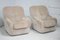 Space Age Armchairs in Beige Ribbed Velvet. France, 1970s, Set of 2 36