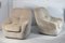 Space Age Armchairs in Beige Ribbed Velvet. France, 1970s, Set of 2 29