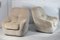 Space Age Armchairs in Beige Ribbed Velvet. France, 1970s, Set of 2, Image 29