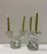 Daum Kerzenhalter aus Kristallglas von Jean Daum, 1960er, 2er Set 3