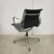 Dunkelgraue EA108 Bürostühle aus Leder & Aluminium von Charles & Ray Eames für Vitra, 2000er, 8er Set 8