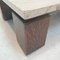 Italian Travertine & Wengé Coffee Table, 1970s 18