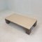 Italian Travertine & Wengé Coffee Table, 1970s, Image 5