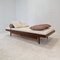 Dormeuse in teak con cuscini Hermes e cuscino, anni '60, Immagine 2