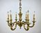 Gilt Bronze Chandelier, France, 1960s 4