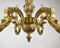 Gilt Bronze Chandelier, France, 1960s 8