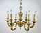 Gilt Bronze Chandelier, France, 1960s, Image 1