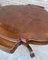 Tavolo da pranzo con poltrone in pelle e noce, anni '50, set di 5, Immagine 10