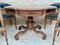 Dining Table with Armchairs in Leather and Walnut, 1950s, Set of 5, Image 4