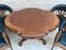 Dining Table with Armchairs in Leather and Walnut, 1950s, Set of 5, Image 12