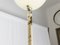 Lámpara colgante Cetra de latón pintado en blanco y marfil de Vico Magistretti para Artemide, años 60, Imagen 13