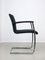 Vintage Bauhaus Black Office Chair in Chrome and Fabric, 1990s 6