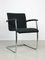 Chaise de Bureau Bauhaus Vintage Noire en Chrome et Tissu, 1990s 1