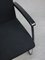 Chaise de Bureau Bauhaus Vintage Noire en Chrome et Tissu, 1990s 11
